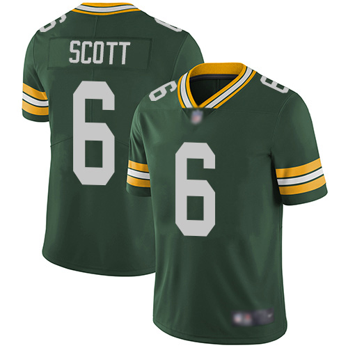 Green Bay Packers Limited Green Men #6 Scott J K Home Jersey Nike NFL Vapor Untouchable->green bay packers->NFL Jersey